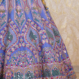 Sadhana Light Purple Rawsilk Lehenga Set