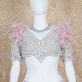 Aditi Grey Tulle Lehenga set