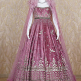 Noor Mauve Embroidered Gown