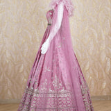 Noor Mauve Embroidered Gown