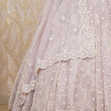 Deepa Dusty Pink Lehenga In Tulle