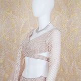 Deepa Dusty Pink Lehenga In Tulle