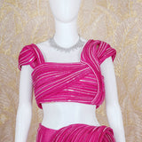 Erina The Pink Draped Evening Set