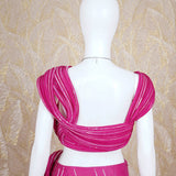 Erina The Pink Draped Evening Set