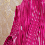 Erina The Pink Draped Evening Set