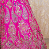 Ati Hot Pink Rawsilk lehenga Set