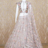 Iqra Dusty Pink Tulle Lehenga Set