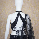 Aanya Black Tulle Lehenga Set