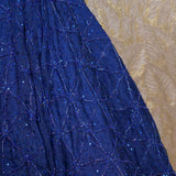 Arya Royal Blue Organza Gown