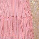 Mehar Peach Chinon Anarkali Gown
