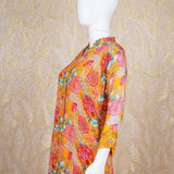 Ziona Yellow Printed Dress Set