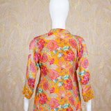 Ziona Yellow Printed Dress Set
