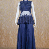 Nigaar Navy Blue Dress Set