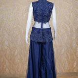Nigaar Navy Blue Dress Set