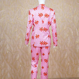 Sahana Baby Pink Rawsilk Blazer