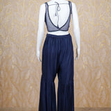 Erica Navy Blue Cape Set