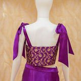 Diana Red Satin Drape Skirt