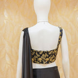 Anksha Black Drape Saree