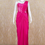 Myra Pink Drape Saree