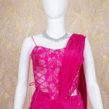 Myra Pink Drape Saree
