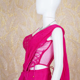 Myra Pink Drape Saree