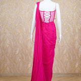 Myra Pink Drape Saree