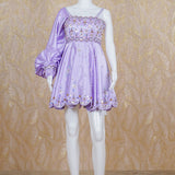 Zanaa Lilac Short Dress