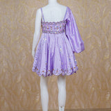 Zanaa Lilac Short Dress