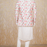 Gulhar Peach Embroidered Sherwani Set