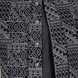Nihal Black Embroidered Sherwani Set