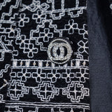 Nihal Black Embroidered Sherwani Set