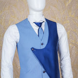 Owez Sky Blue Blazer Suit