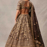 Brown Story Lehanga