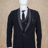 Aarsh Black Embroidered Blazer