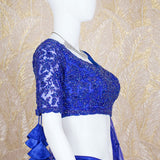 Rhea Royal Blue Organza Lehenga Set