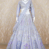 Zia Lilac Tulle Lehenga Set