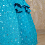 Kaylee Blue Georgette Lehenga Set