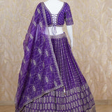 Vaani Purple Georgette Lehenga Set