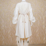 Saira Ivory Chanderi Jacket Style Set