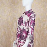 Ziona Purple Printed Dress Set