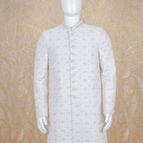 Oshin Ivory Embroidered Bandhgala Sherwani Set