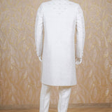 Oshin Ivory Embroidered Bandhgala Sherwani Set