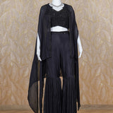 Erica Black Cape Set