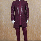 Isaac Wine Bandhgala Sherwani Set