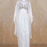 Cynthia Off White Drape Skirt