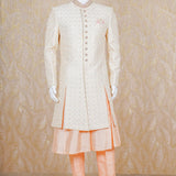 Anay Cream embroidered Sherwani Set