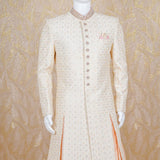 Anay Cream embroidered Sherwani Set