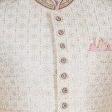 Anay Cream embroidered Sherwani Set