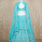 Zoey Powder Blue Tulle Lehenga Set