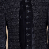 Thanvye Black Embroidered Sherwani Set